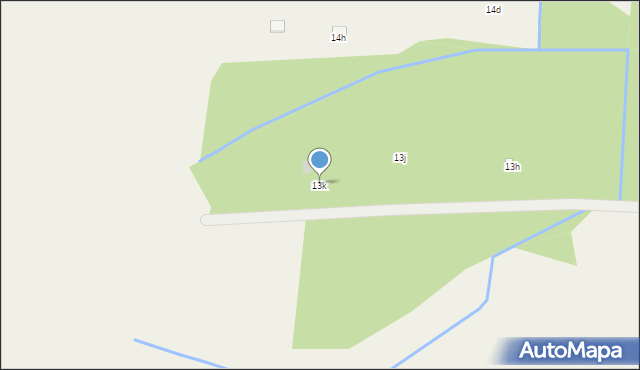 Modzele-Bartłomieje, Modzele-Bartłomieje, 13k, mapa Modzele-Bartłomieje
