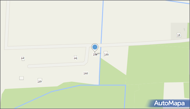 Modzele-Bartłomieje, Modzele-Bartłomieje, 14e, mapa Modzele-Bartłomieje