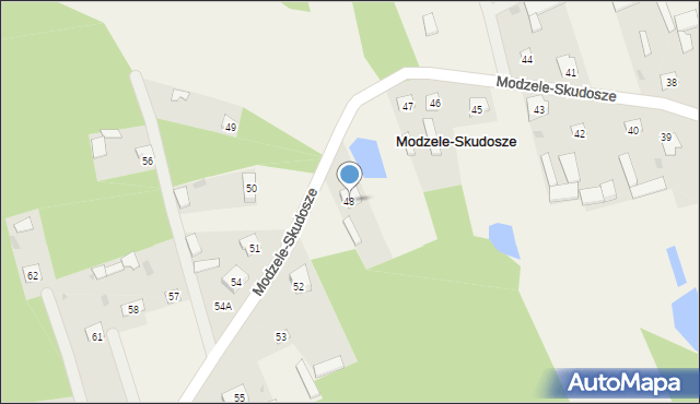 Modzele-Skudosze, Modzele-Skudosze, 48, mapa Modzele-Skudosze