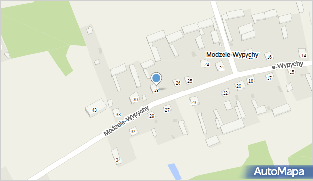 Modzele-Wypychy, Modzele-Wypychy, 28, mapa Modzele-Wypychy