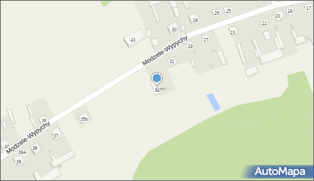 Modzele-Wypychy, Modzele-Wypychy, 34, mapa Modzele-Wypychy
