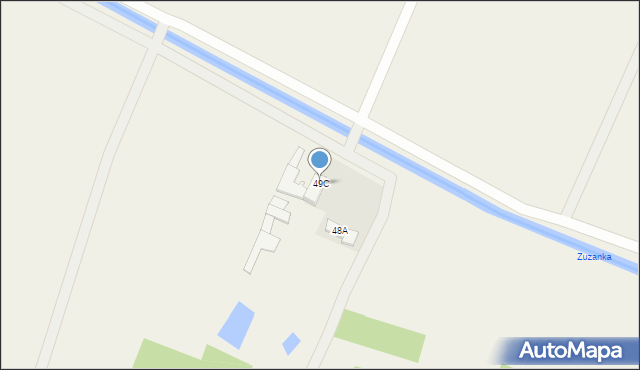 Modzerowo, Modzerowo, 49C, mapa Modzerowo