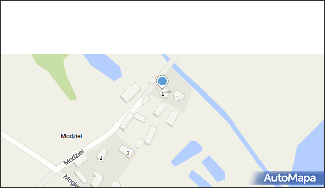 Modziel, Modziel, 1, mapa Modziel