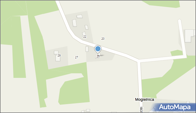 Mogielnica, Mogielnica, 25, mapa Mogielnica