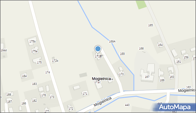 Mogielnica, Mogielnica, 171B, mapa Mogielnica