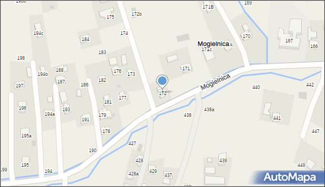 Mogielnica, Mogielnica, 172, mapa Mogielnica