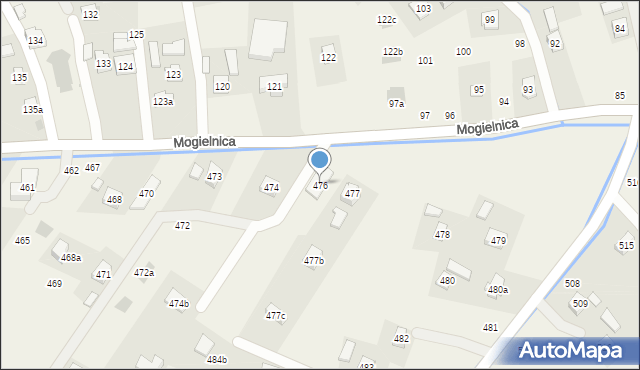 Mogielnica, Mogielnica, 476, mapa Mogielnica