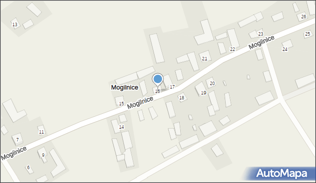 Mogilnice, Mogilnice, 16, mapa Mogilnice