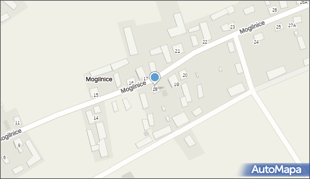 Mogilnice, Mogilnice, 18, mapa Mogilnice