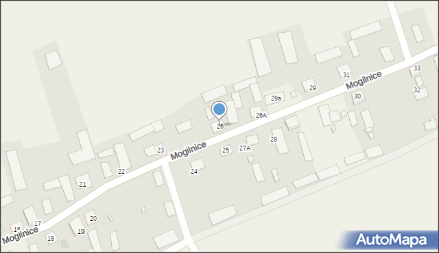 Mogilnice, Mogilnice, 26, mapa Mogilnice