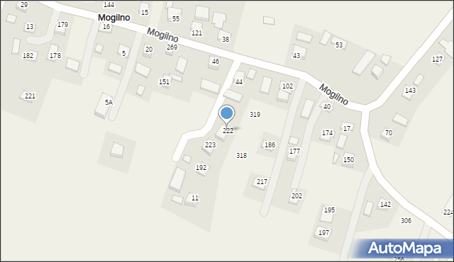 Mogilno, Mogilno, 222, mapa Mogilno