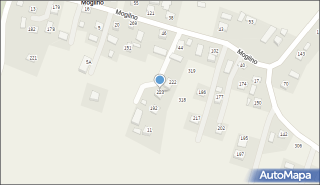 Mogilno, Mogilno, 223, mapa Mogilno