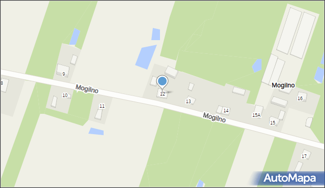 Mogilno, Mogilno, 12, mapa Mogilno