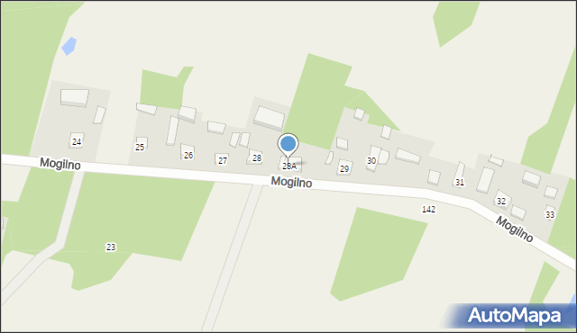 Mogilno, Mogilno, 28A, mapa Mogilno