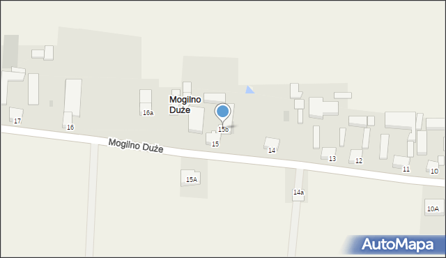 Mogilno Duże, Mogilno Duże, 15b, mapa Mogilno Duże