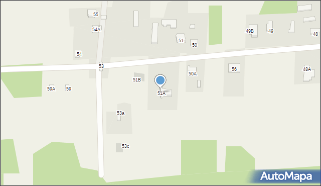 Mogilno Duże, Mogilno Duże, 51A, mapa Mogilno Duże
