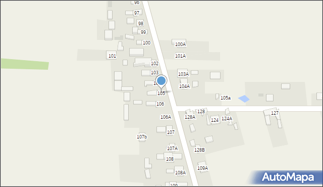 Mójcza, Mójcza, 105, mapa Mójcza