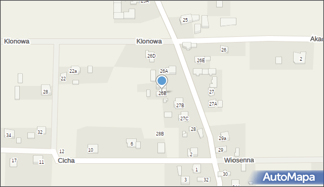 Mójcza, Mójcza, 26B, mapa Mójcza