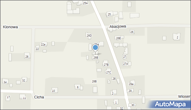 Mójcza, Mójcza, 26C, mapa Mójcza