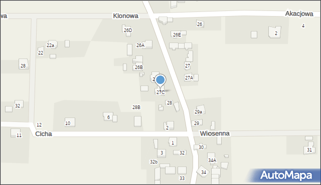 Mójcza, Mójcza, 27C, mapa Mójcza