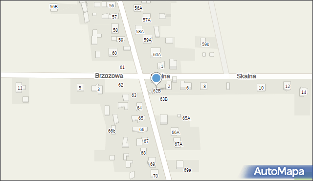 Mójcza, Mójcza, 62B, mapa Mójcza