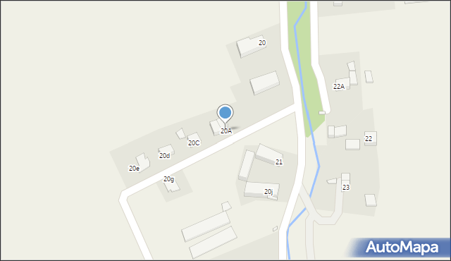 Mojesz, Mojesz, 20A, mapa Mojesz