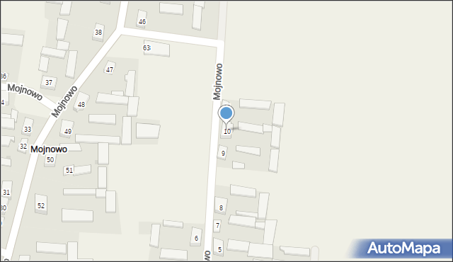 Mojnowo, Mojnowo, 10, mapa Mojnowo