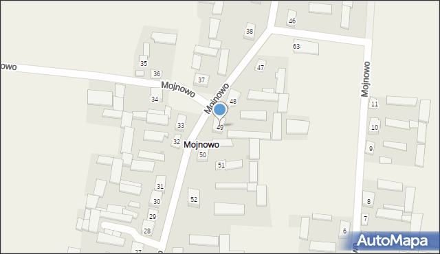 Mojnowo, Mojnowo, 49, mapa Mojnowo