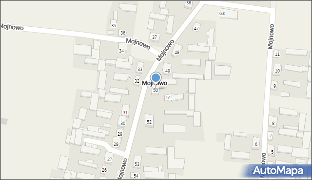 Mojnowo, Mojnowo, 50, mapa Mojnowo