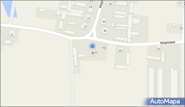 Mojnowo, Mojnowo, 58, mapa Mojnowo