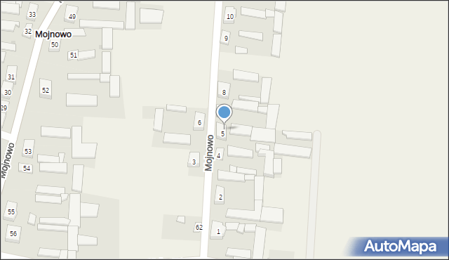 Mojnowo, Mojnowo, 5a, mapa Mojnowo