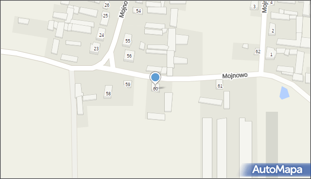 Mojnowo, Mojnowo, 60, mapa Mojnowo