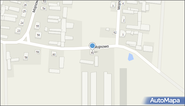 Mojnowo, Mojnowo, 61, mapa Mojnowo