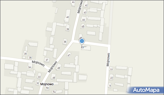 Mojnowo, Mojnowo, 63, mapa Mojnowo