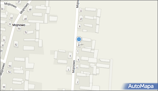 Mojnowo, Mojnowo, 8, mapa Mojnowo