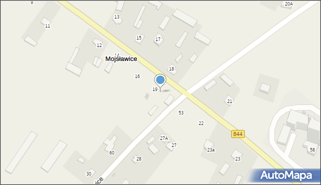 Mojsławice, Mojsławice, 19a, mapa Mojsławice