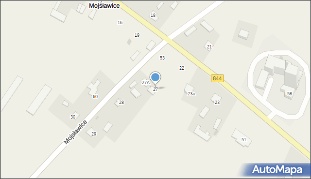 Mojsławice, Mojsławice, 27, mapa Mojsławice