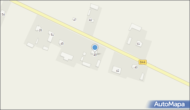 Mojsławice-Kolonia, Mojsławice-Kolonia, 43, mapa Mojsławice-Kolonia