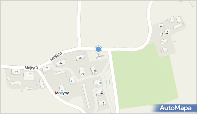 Mojtyny, Mojtyny, 17, mapa Mojtyny