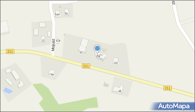Mojusz, Mojusz, 10a, mapa Mojusz