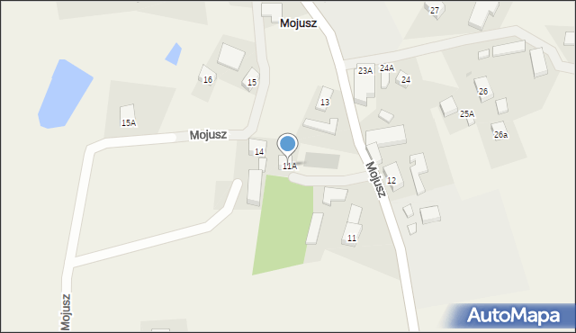 Mojusz, Mojusz, 11A, mapa Mojusz