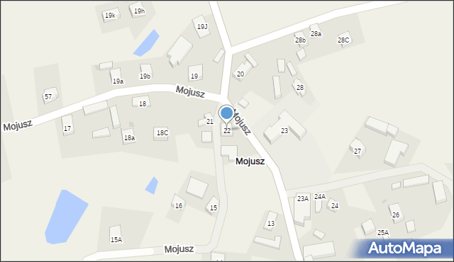 Mojusz, Mojusz, 22, mapa Mojusz
