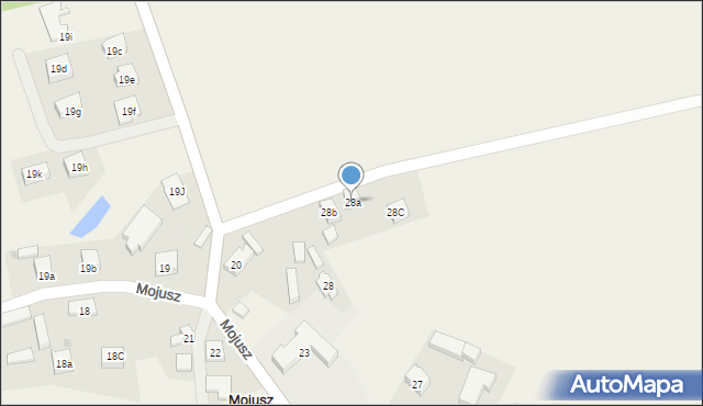 Mojusz, Mojusz, 28a, mapa Mojusz