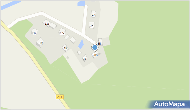 Mojusz, Mojusz, 38A, mapa Mojusz