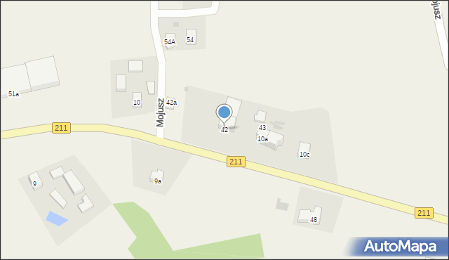 Mojusz, Mojusz, 42, mapa Mojusz