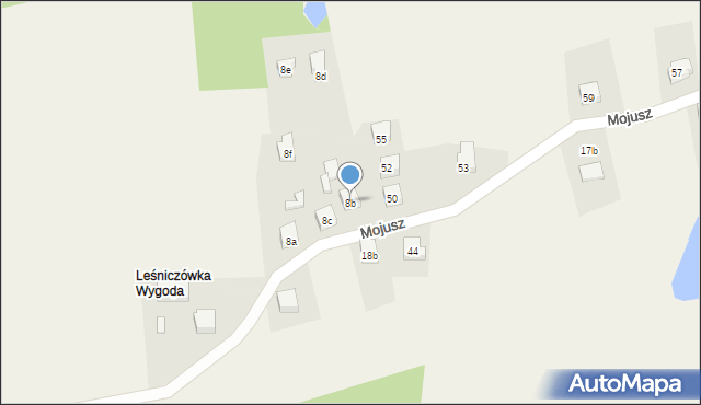 Mojusz, Mojusz, 8b, mapa Mojusz