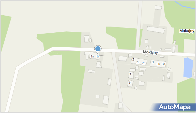 Mokajny, Mokajny, 1c, mapa Mokajny