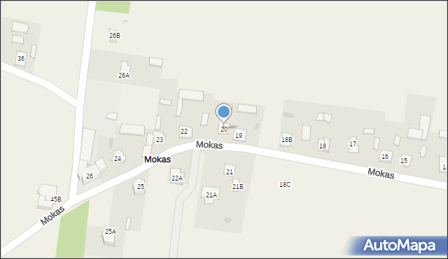Mokas, Mokas, 20, mapa Mokas