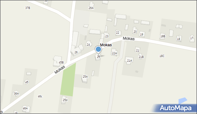 Mokas, Mokas, 25, mapa Mokas