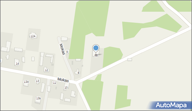 Mokas, Mokas, 8B, mapa Mokas